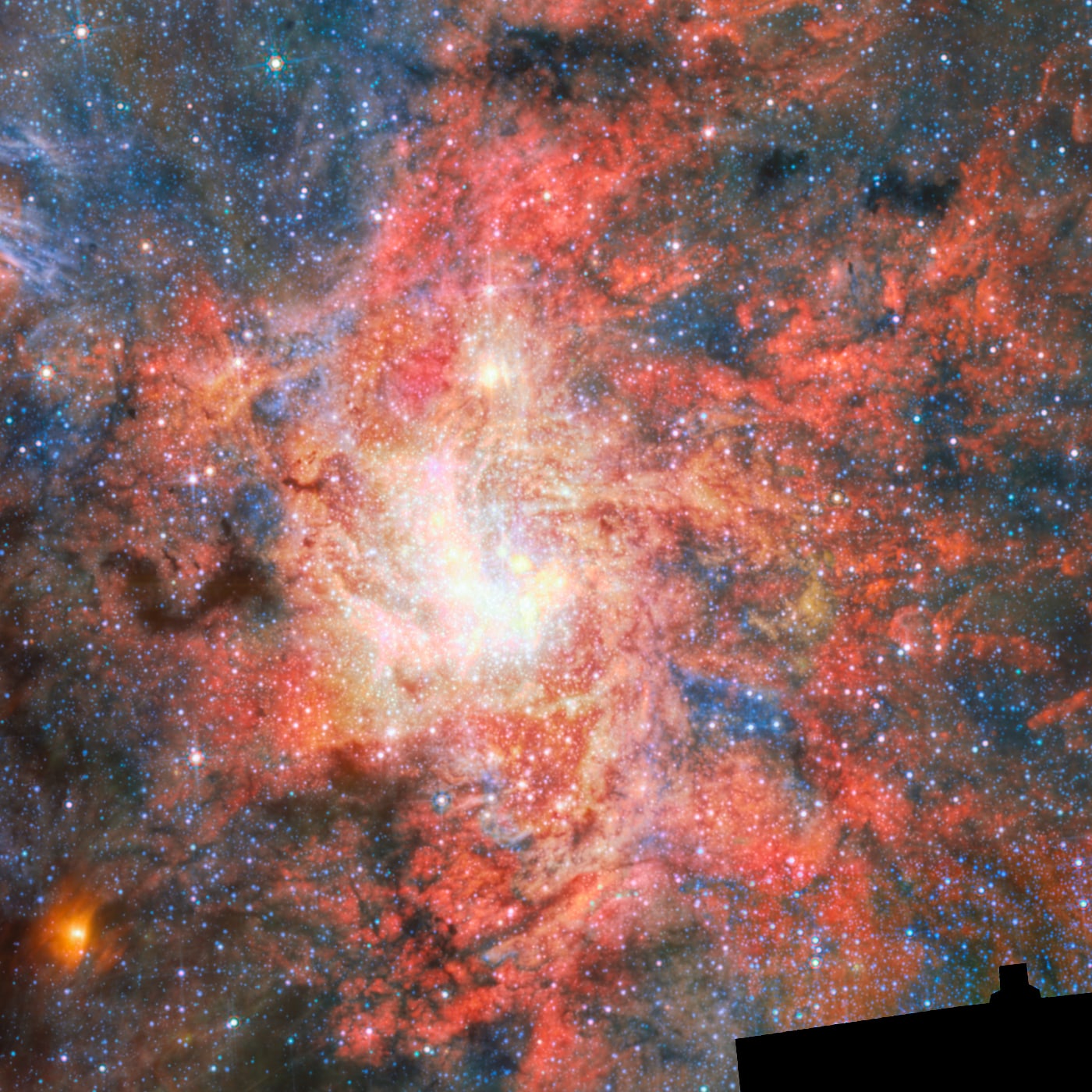 Centro da Via Láctea registrado pelo telescópio espacial James Webb