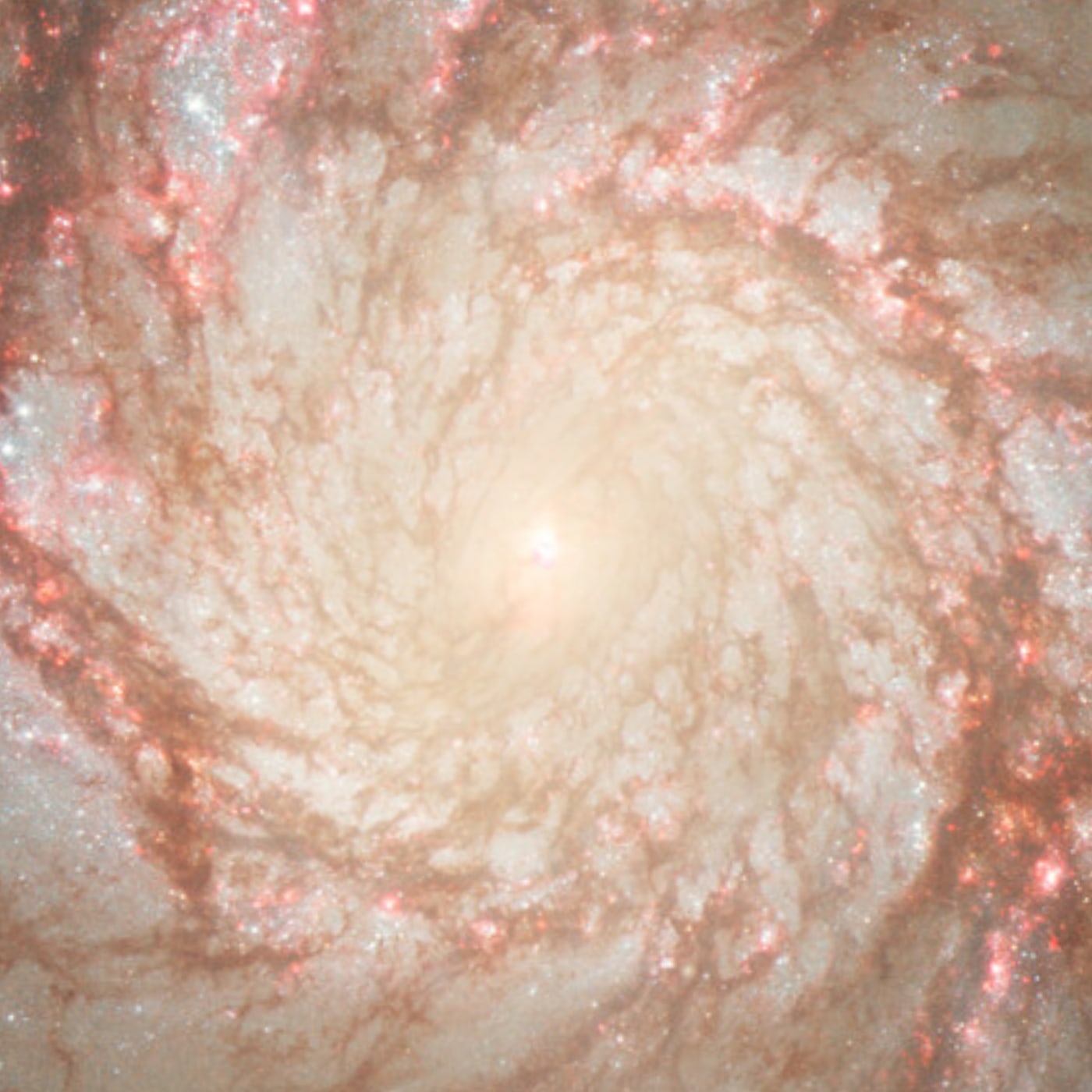 Galáxia do Redemoinho registrado pelo telescópio espacial Hubble