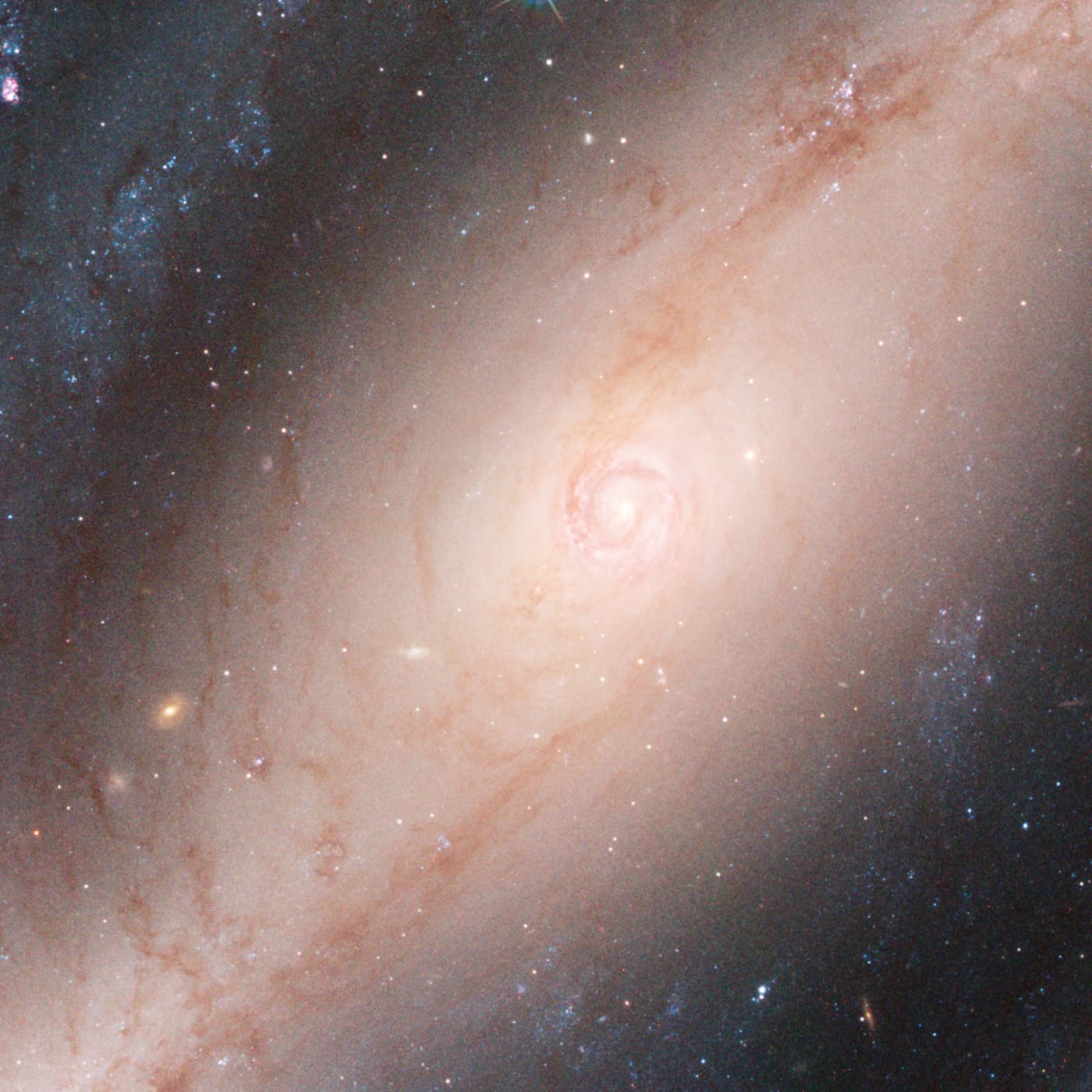 Galáxia espiral barrada NGC 1300 registrado pelo telescópio espacial Hubble