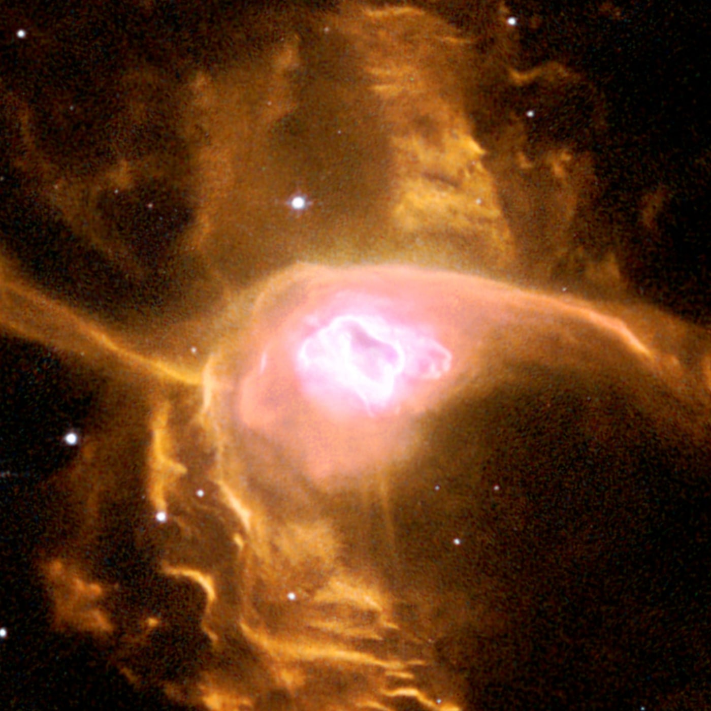 Nebulosa da Aranha Vermelha registrado pelo telescópio espacial Hubble