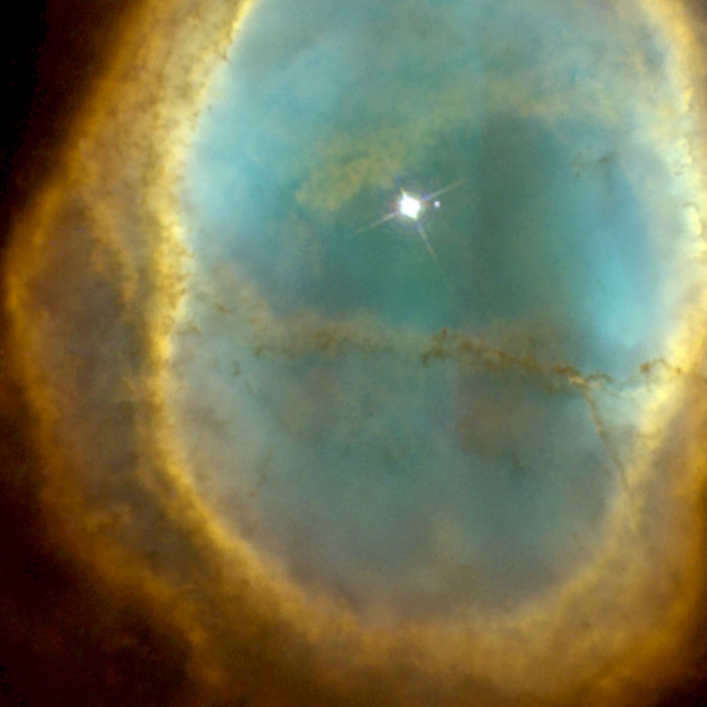 Nebulosa do Anel do Sul registrado pelo telescópio espacial Hubble
