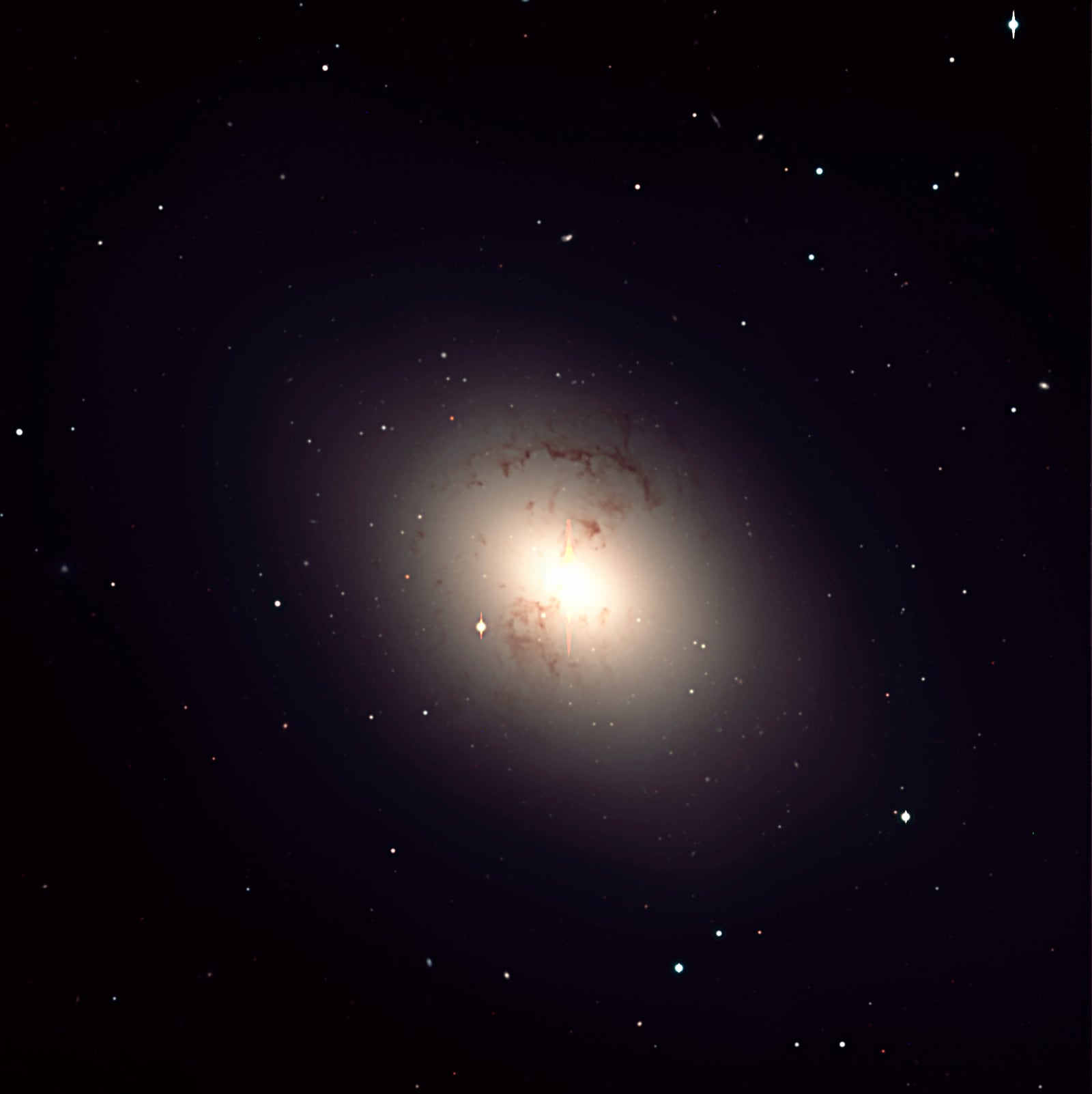 Galáxia NGC 1316, galáxia registrada pelo Very Large Telescope