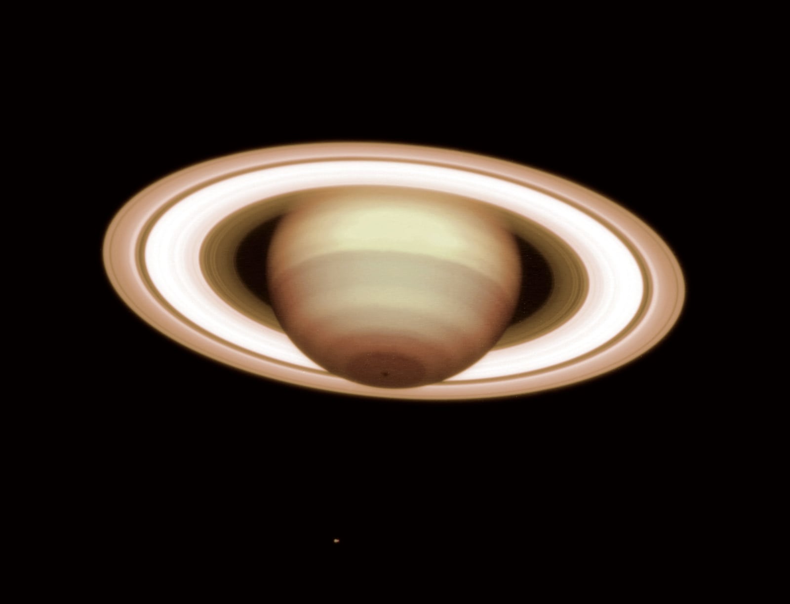 Saturno, planeta registrada pelo Very Large Telescope