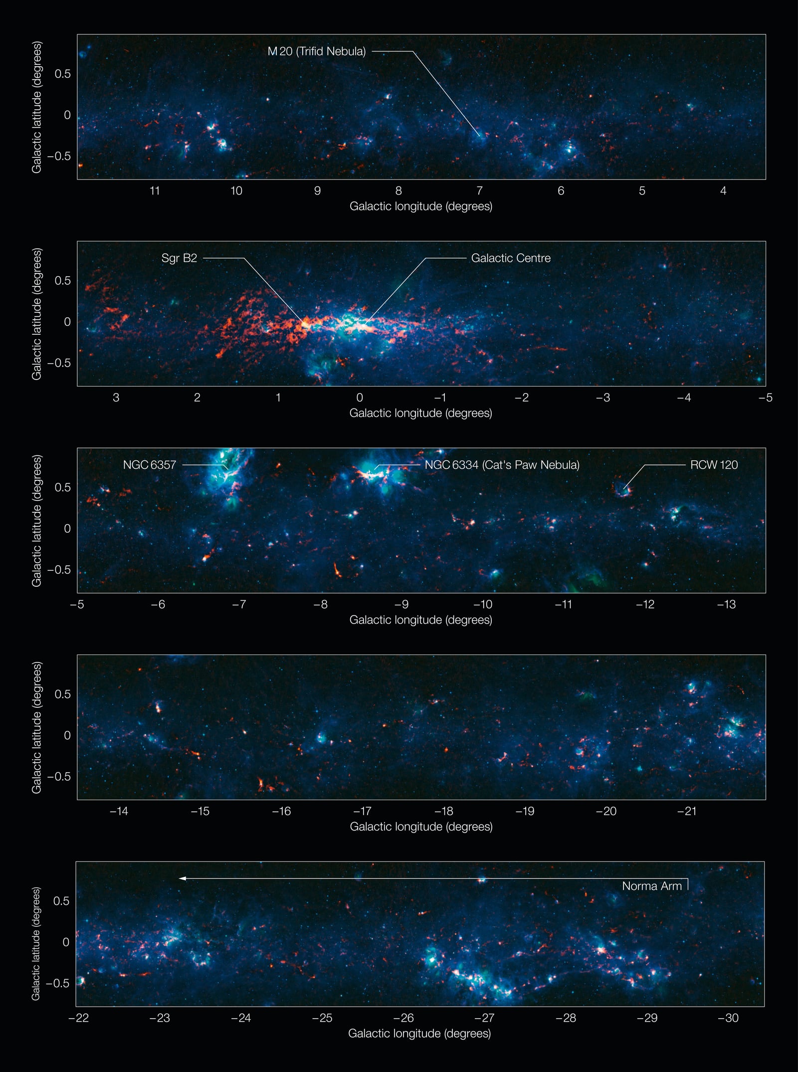 Nebulosa Pata de Gato, região de hidrogênio ionizado, em imagem do Other