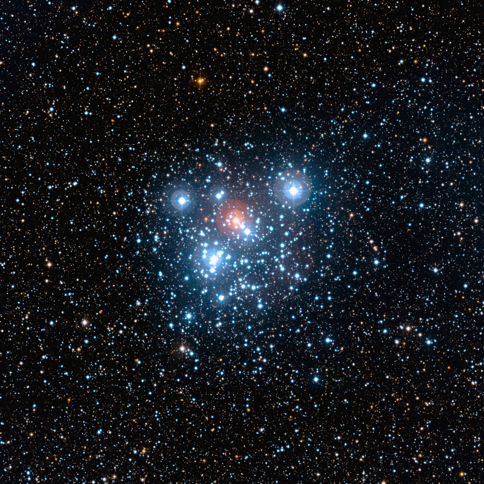Caixa de Joias, aglomerado aberto registrada pelo MPG/ESO 2.2-metre telescope