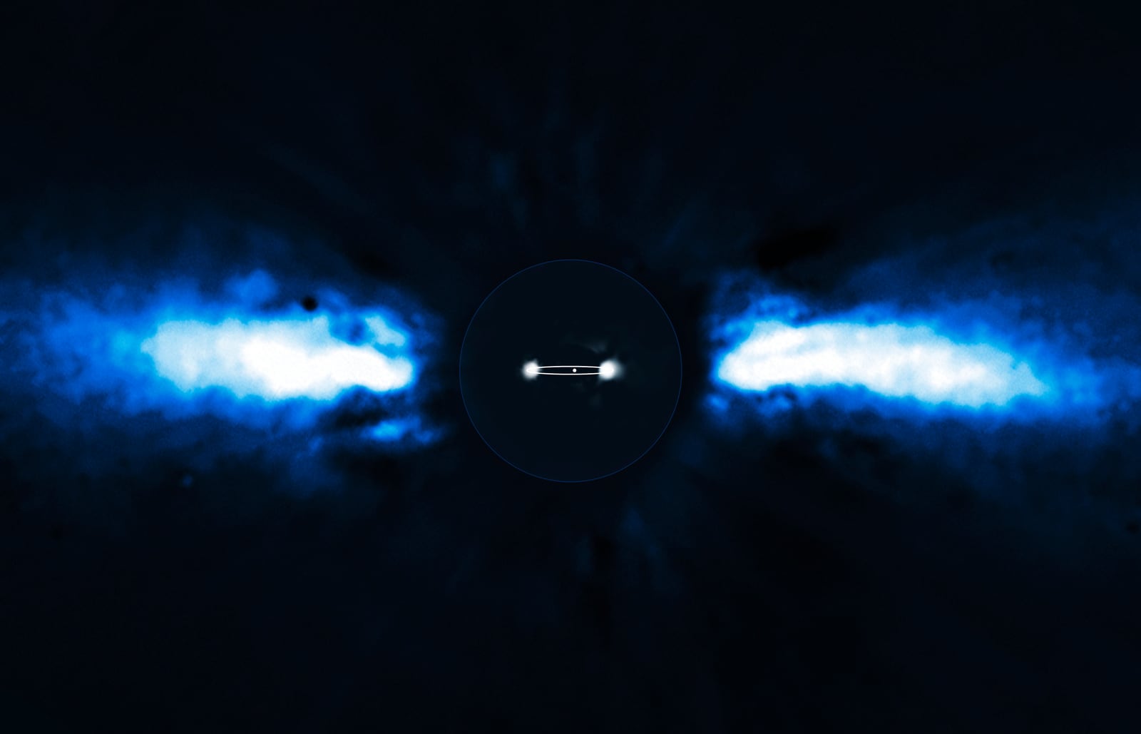 Beta Pictoris, estrela de movimento próprio alto registrada pelo Very Large Telescope