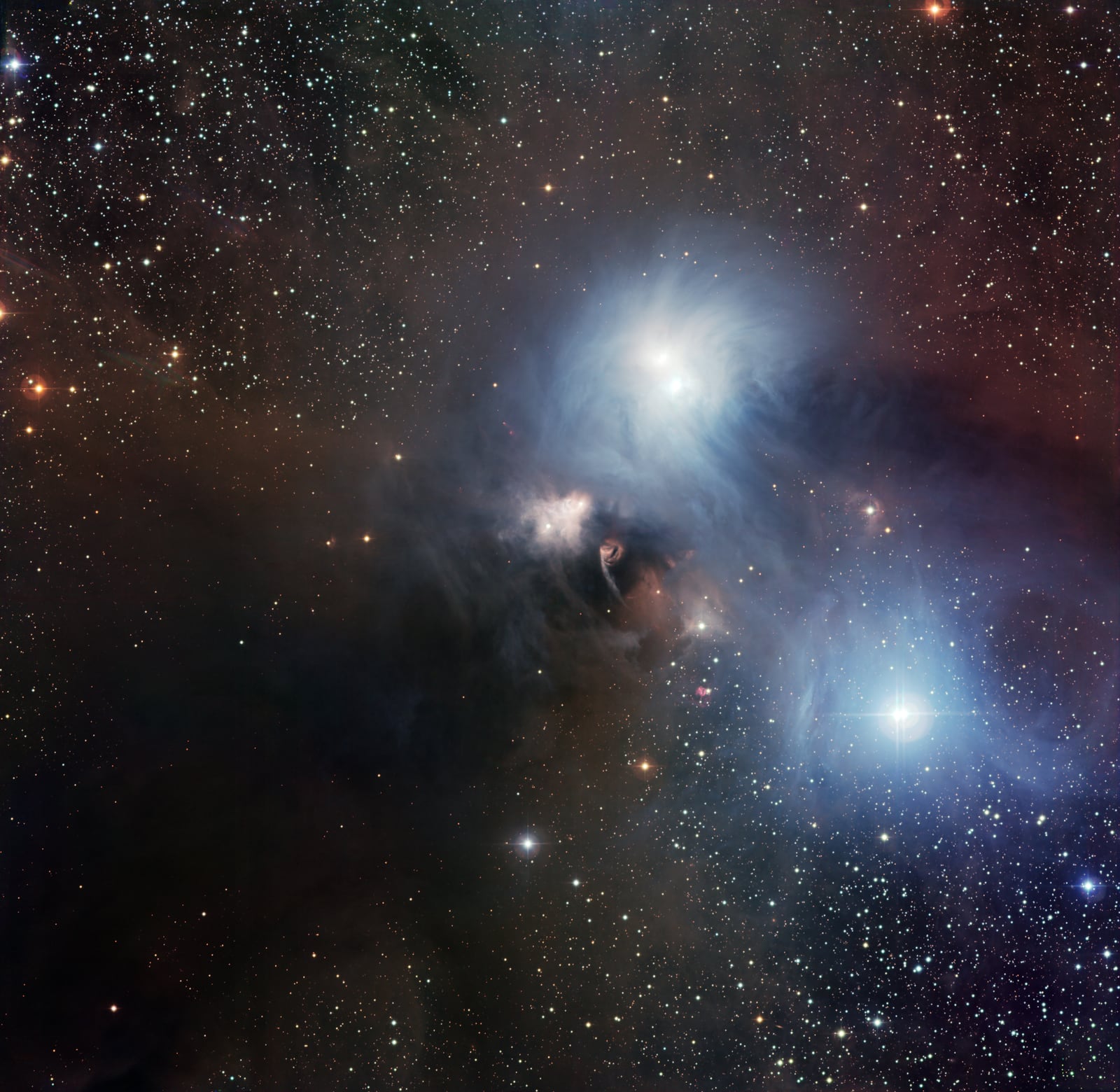 R Coronae Australis, estrela herbig ae/be registrada pelo MPG/ESO 2.2-metre telescope