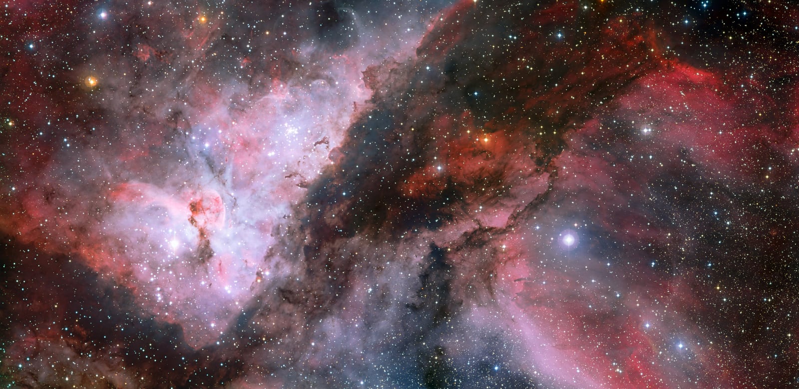 Eta Carinae, estrela supergigante azul registrada pelo MPG/ESO 2.2-metre telescope
