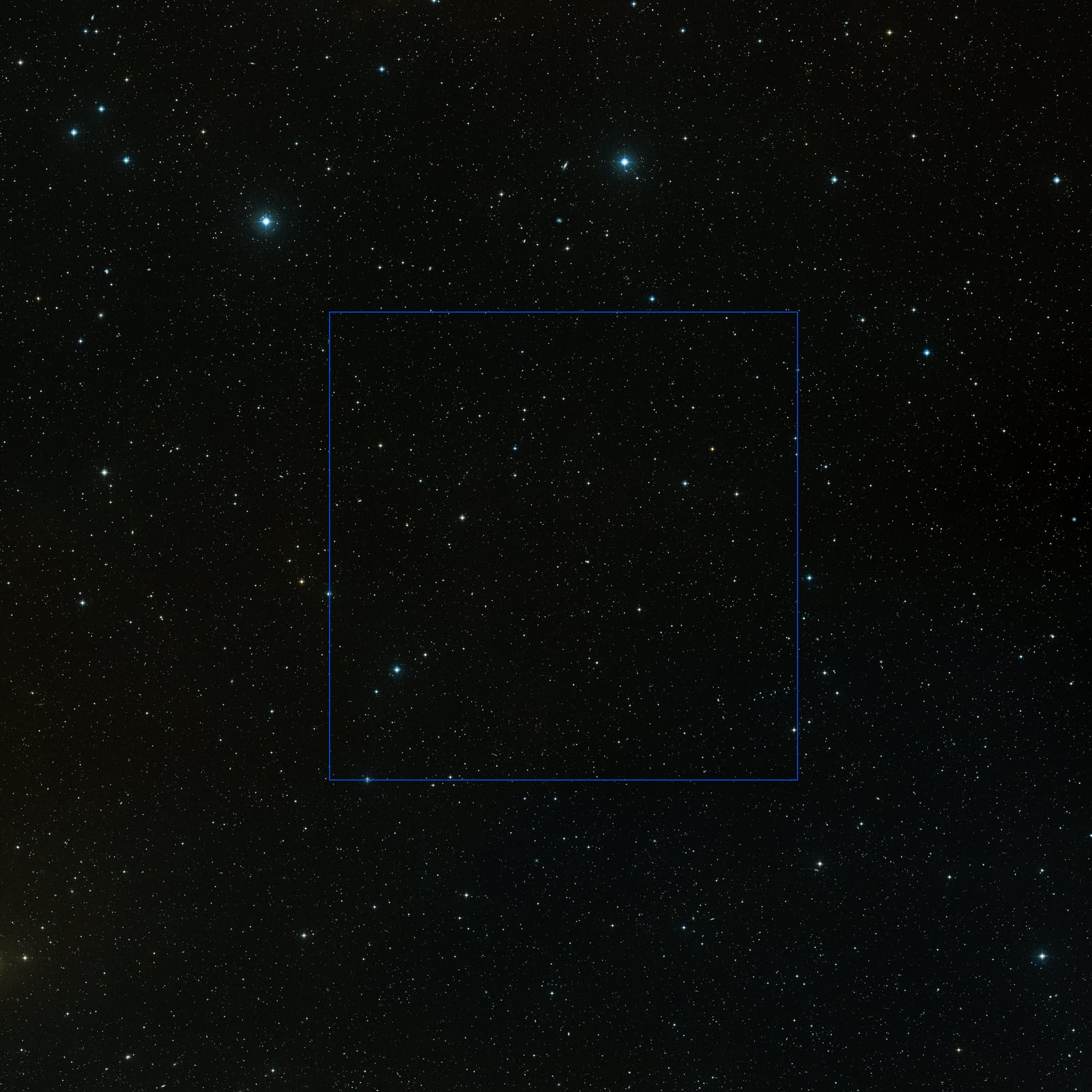 Campo COSMOS, campo profundo registrada pelo Digitized Sky Survey 2