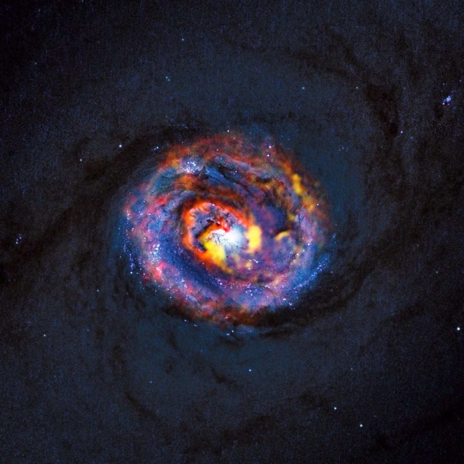 Galáxia NGC 1433, galáxia registrada pelo Hubble Space Telescope