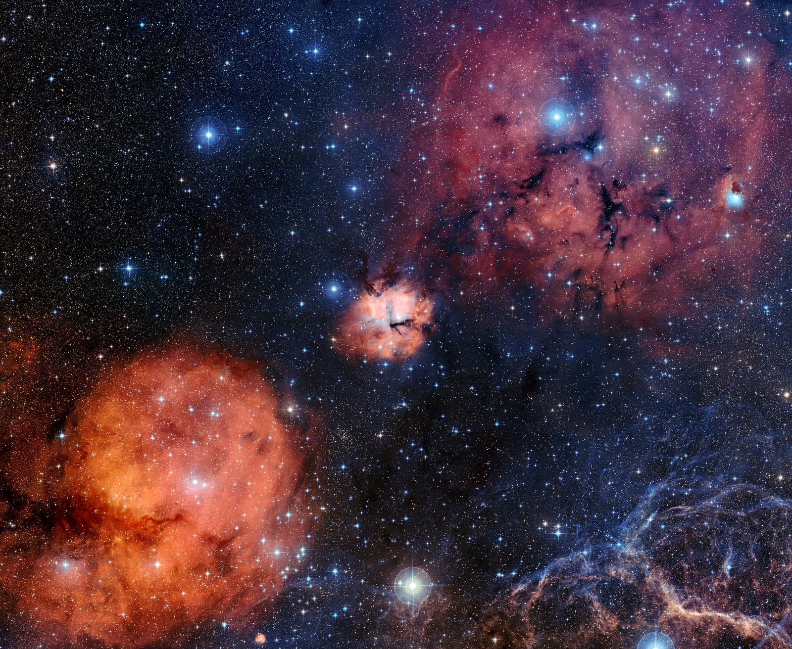 Nebulosa Gum 15, região de hidrogênio ionizado