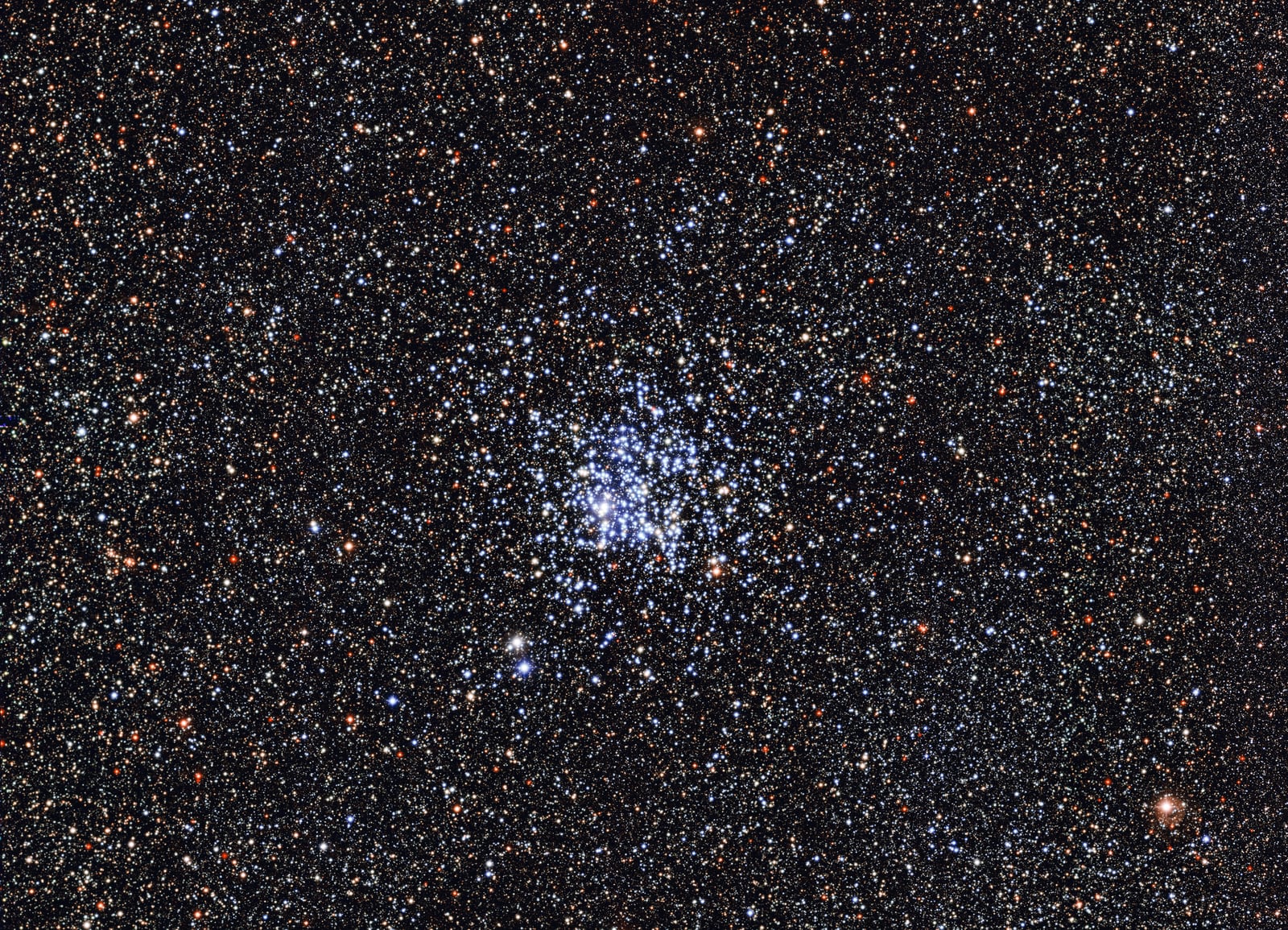 Aglomerado do Pato Selvagem, aglomerado aberto registrada pelo MPG/ESO 2.2-metre telescope