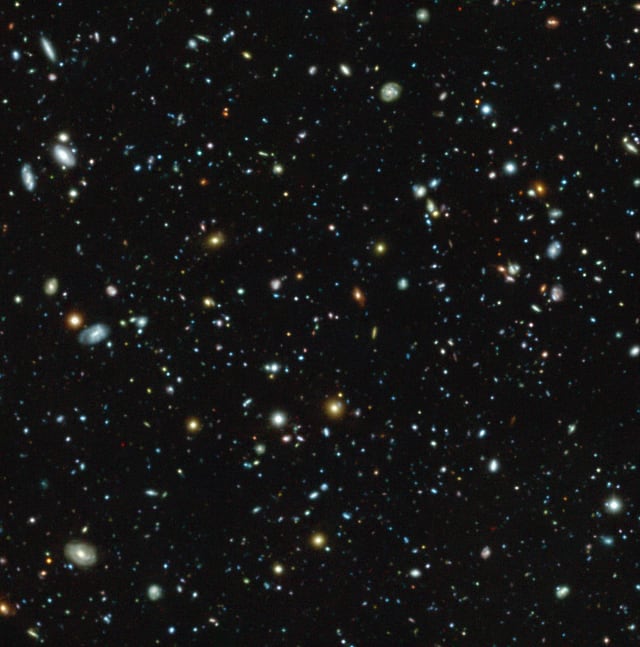 Campo Ultraprofundo do Hubble, campo profundo registrada pelo Very Large Telescope