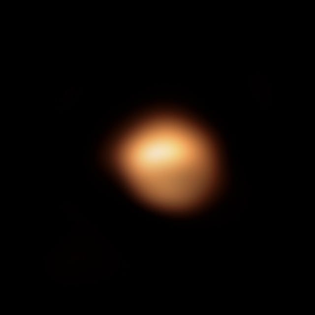 Betelgeuse, estrela supergigante vermelha, em imagem do Very Large Telescope