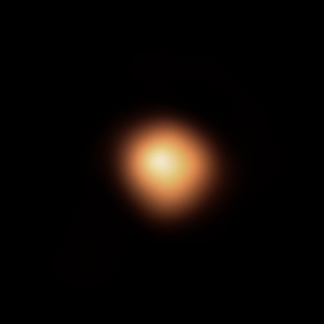 Betelgeuse, estrela supergigante vermelha, em imagem do Very Large Telescope