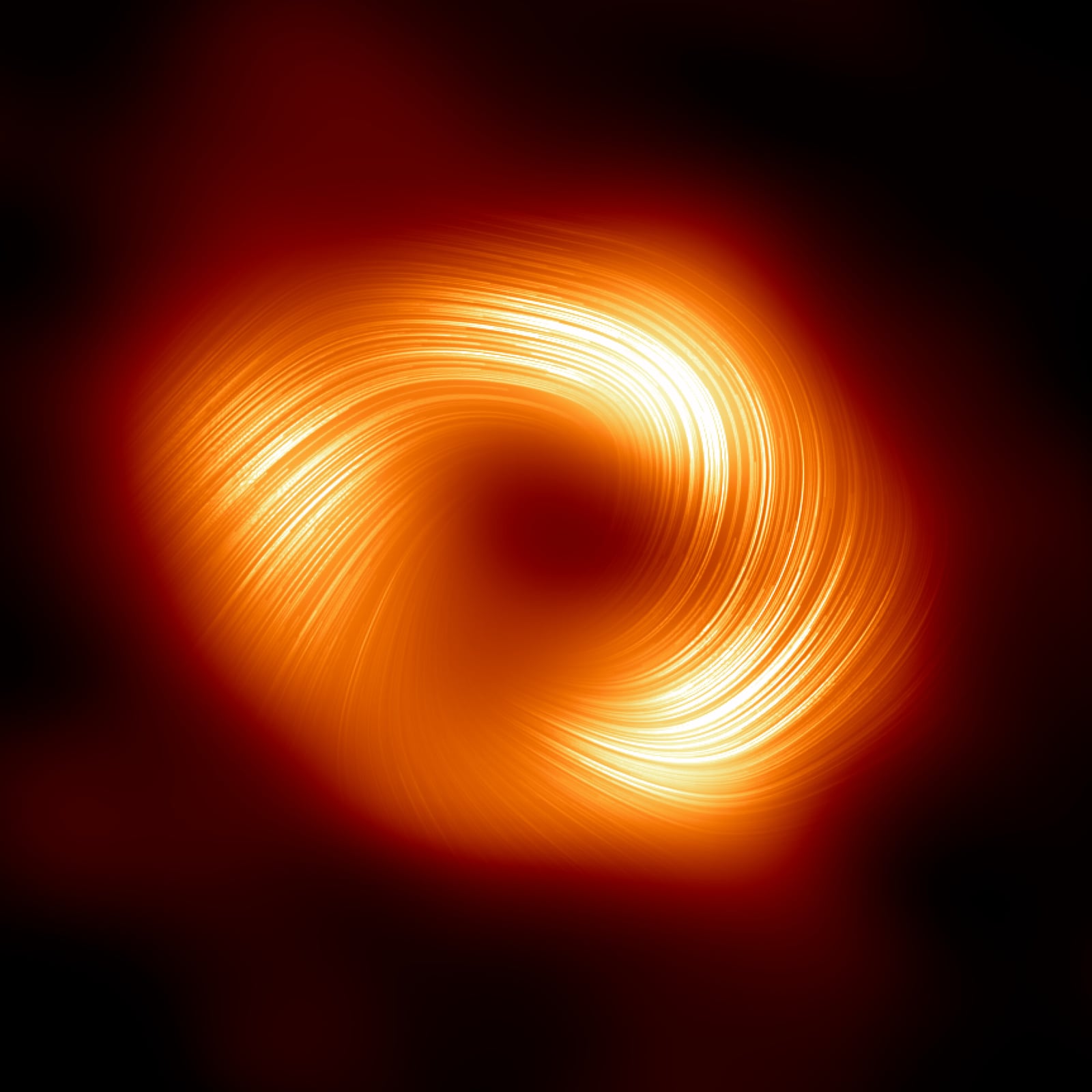 Sagittarius A*, buraco negro supermassivo, em imagem do Event Horizon Telescope