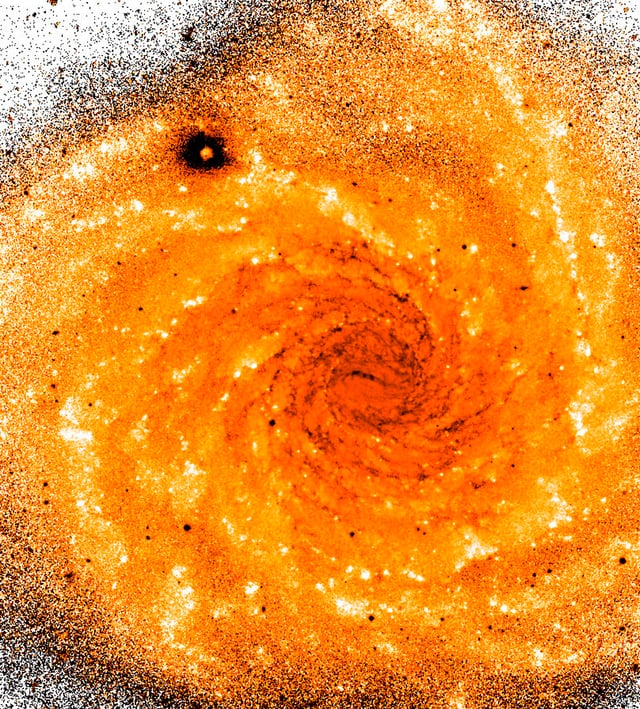Galáxia NGC 1232, galáxia com linhas de emissão, em imagem do Very Large Telescope
