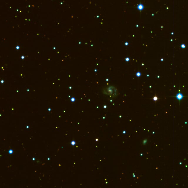Galáxia NGC 4945, galáxia, em imagem do MPG/ESO 2.2-metre telescope