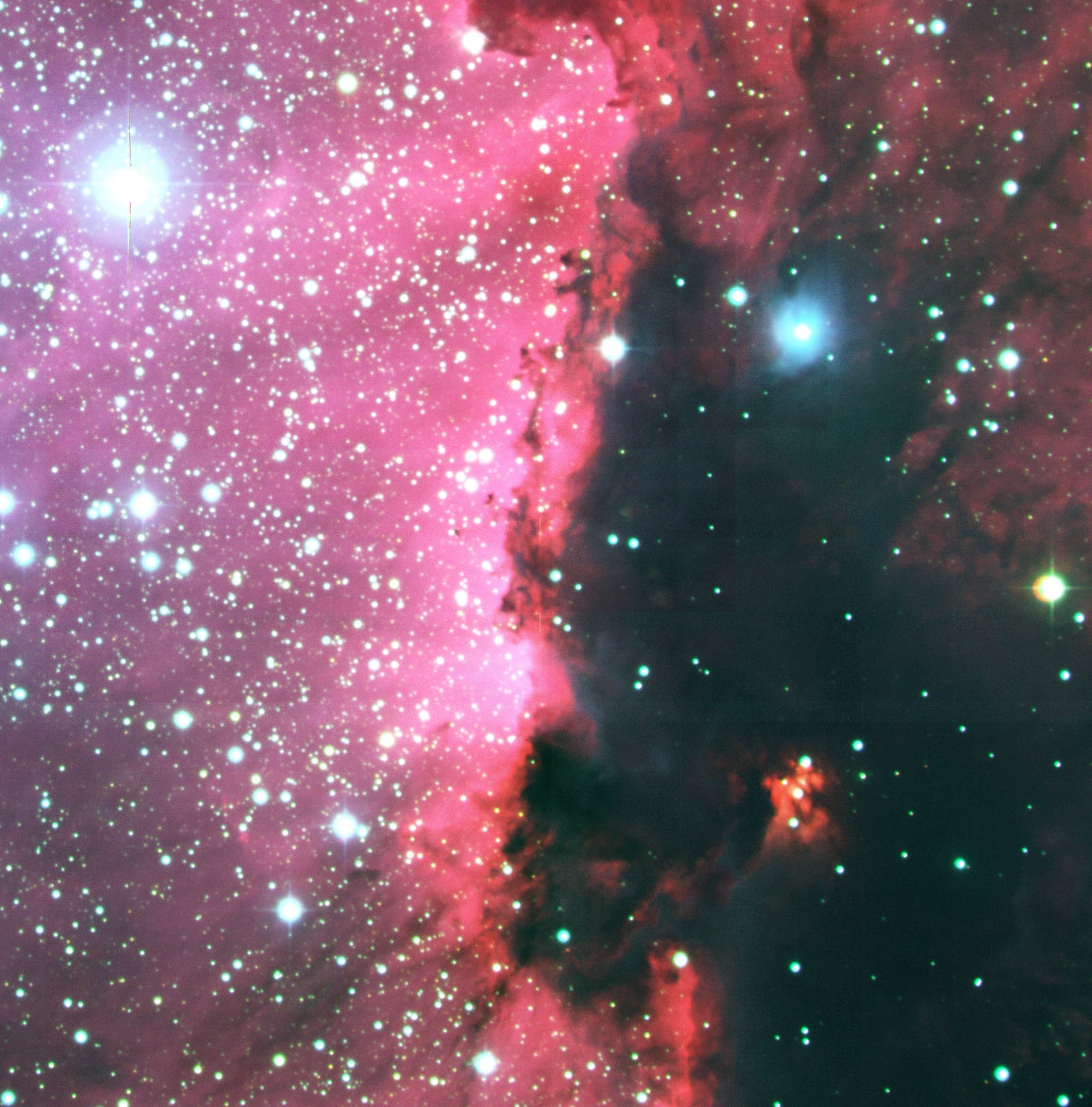 Nebulosa NGC 6188, meio interestelar, em imagem do MPG/ESO 2.2-metre telescope