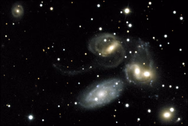 Quinteto de Stephan, em imagem do Hubble