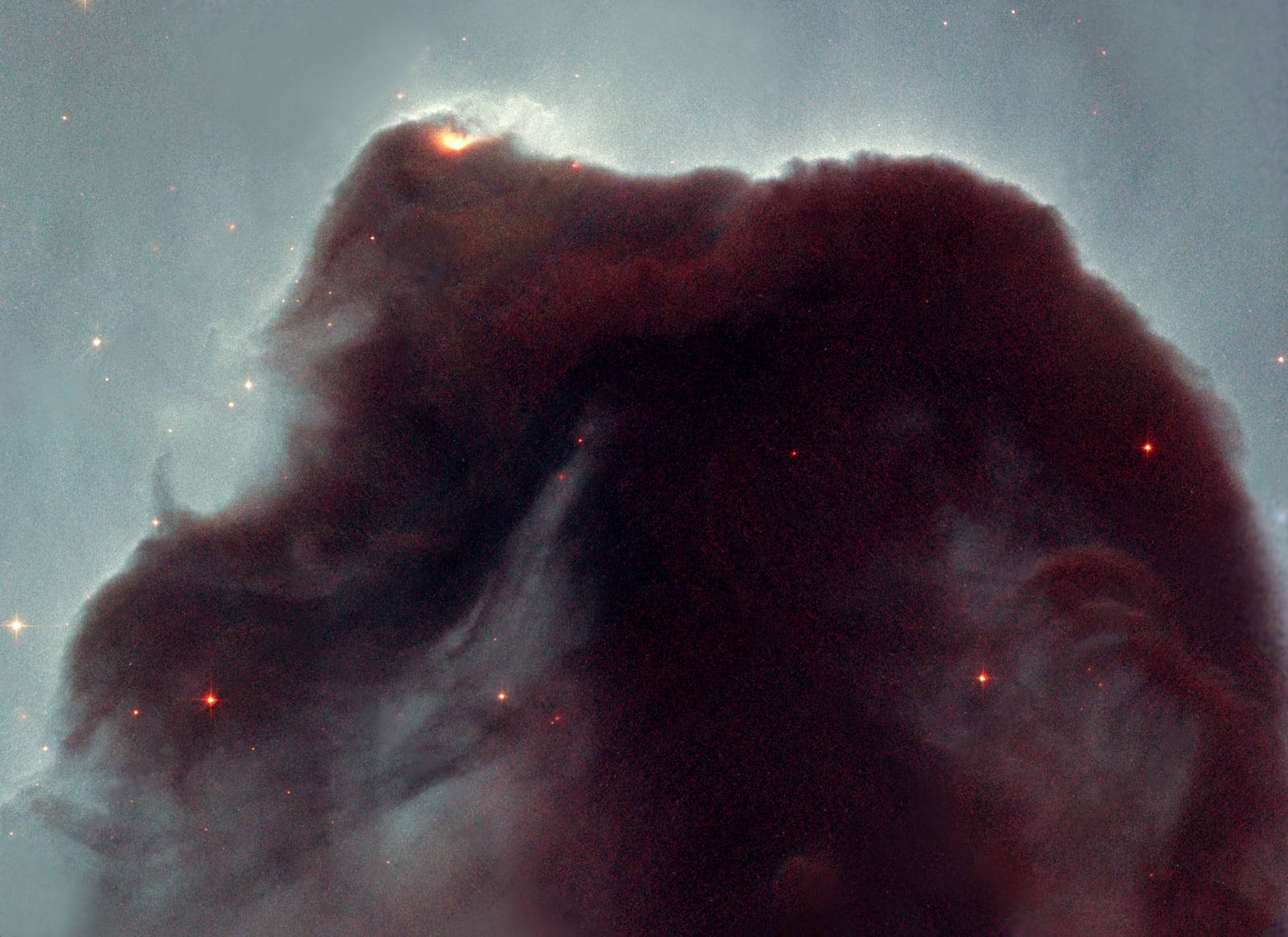 Nebulosa Cabeça de Cavalo, nebulosa escura registrada pelo Hubble Space Telescope