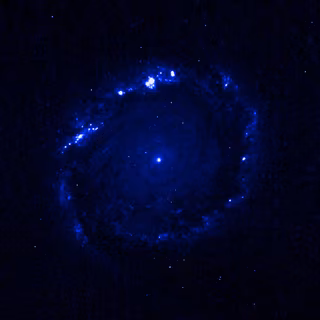 Galáxia NGC 1512, galáxia registrada pelo Hubble Space Telescope