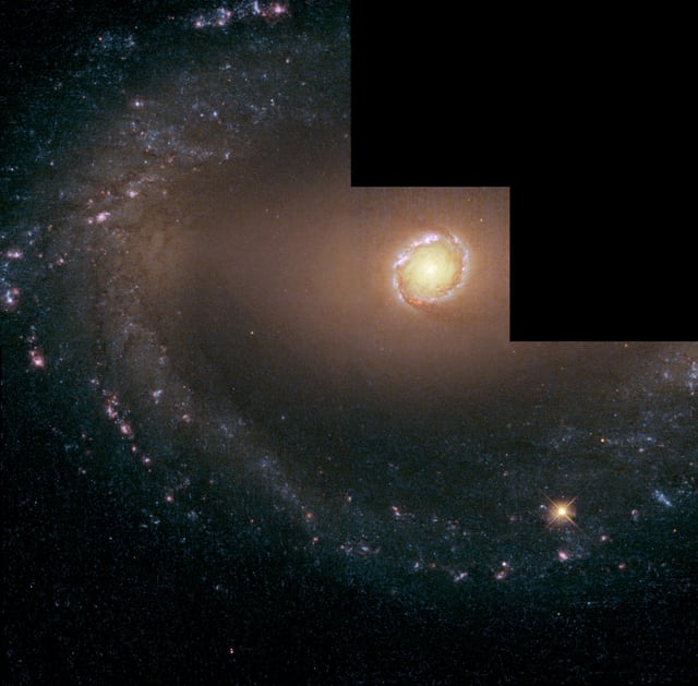 Galáxia NGC 1512, galáxia registrada pelo Hubble Space Telescope