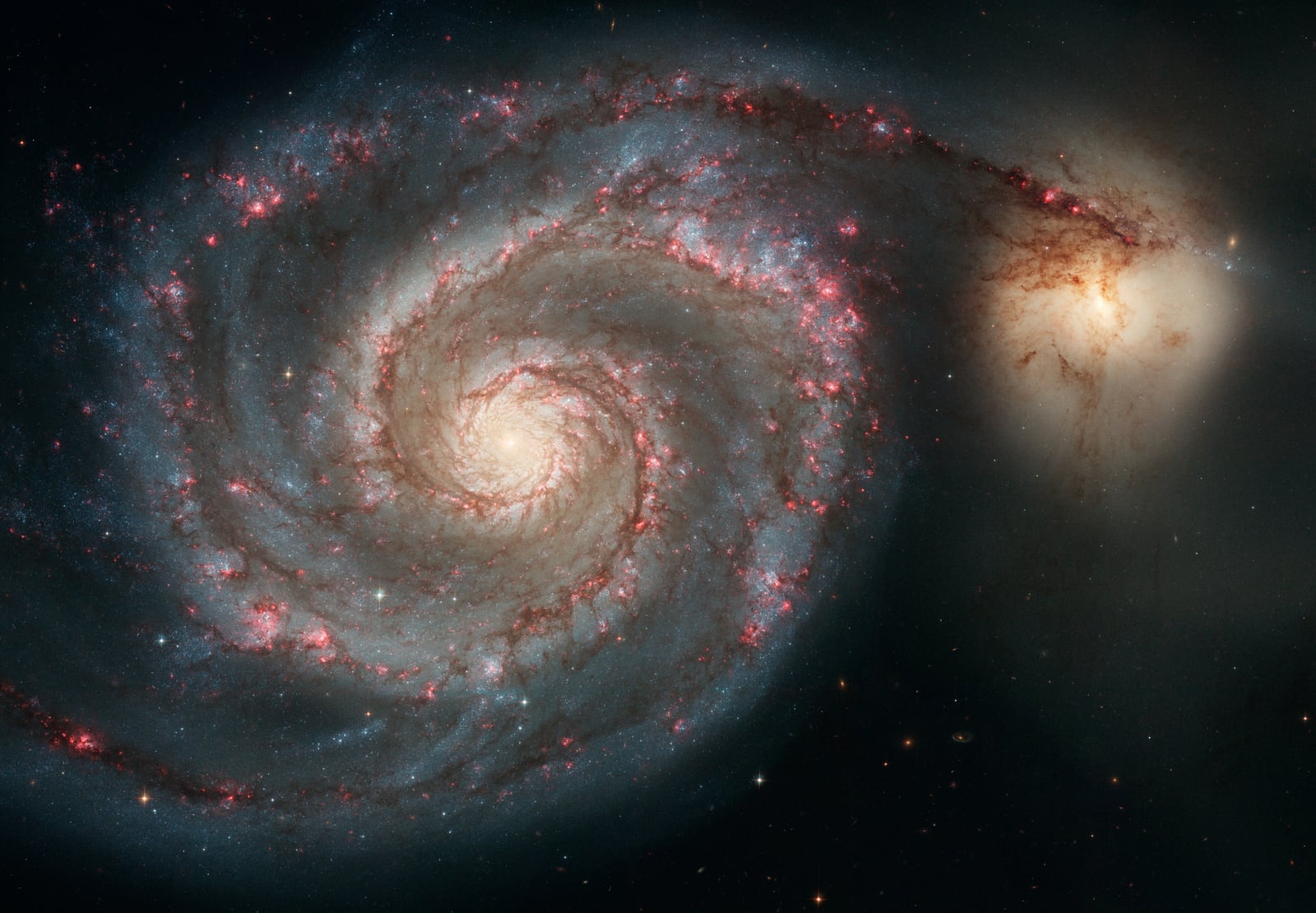 Galáxia do Redemoinho, galáxia registrada pelo Hubble Space Telescope