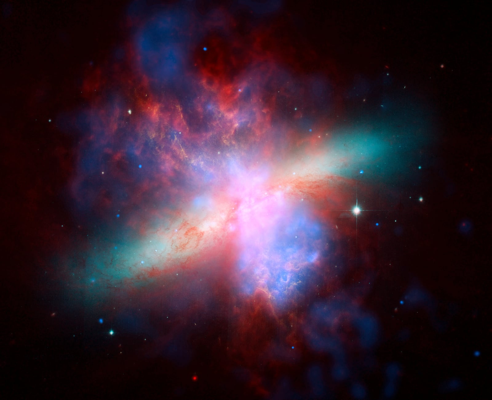 Galáxia do Charuto, galáxia, em imagem do Chandra