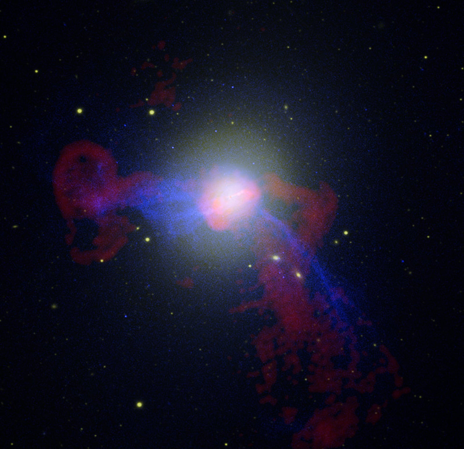 Galáxia Messier 87, galáxia registrada pelo Chandra