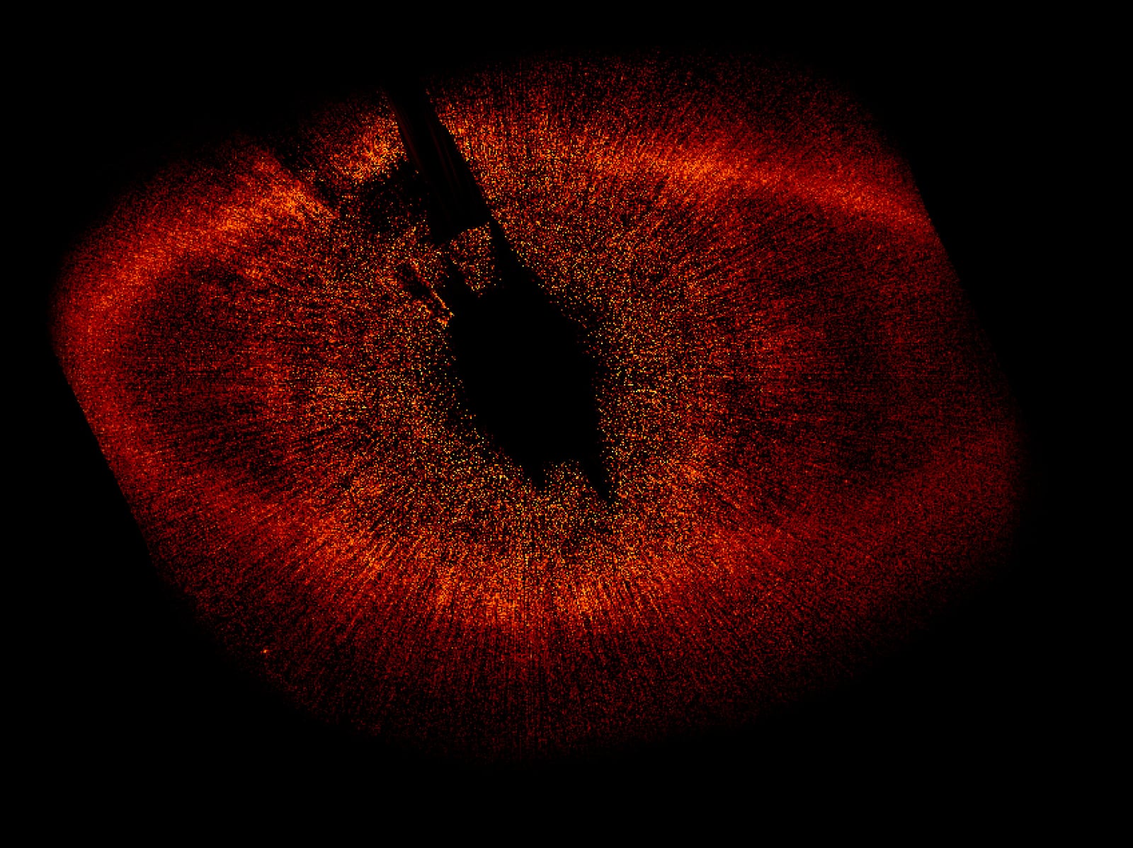 Fomalhaut, estrela de movimento próprio alto, em imagem do Hubble Space Telescope