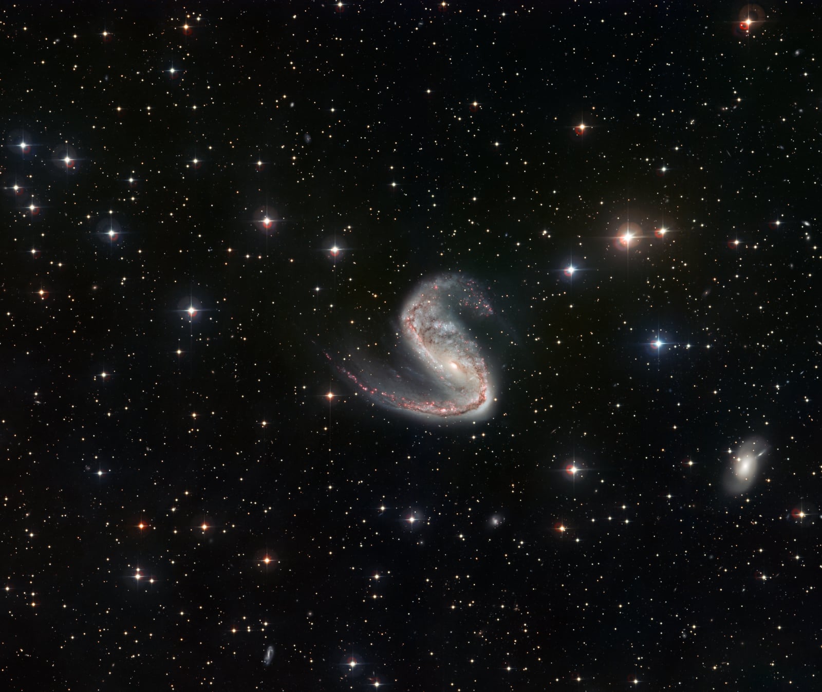 Galáxia NGC 2442, galáxia registrada pelo MPG/ESO 2.2-metre telescope