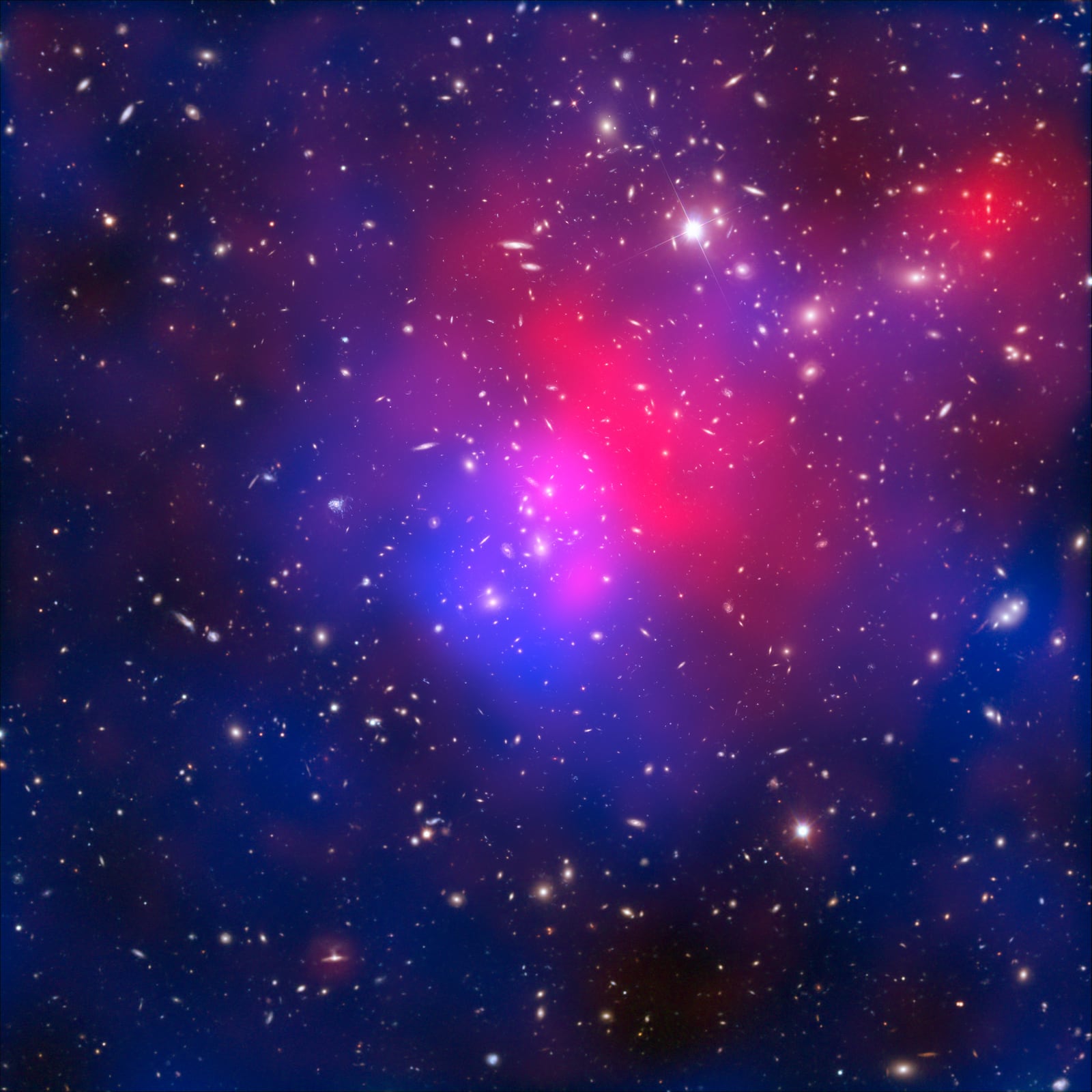 Abell 2744, o Aglomerado de Pandora, aglomerado de galáxias, em imagem do Very Large Telescope (VLT)