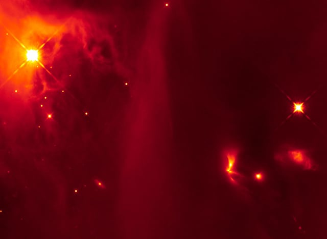 Aglomerado IC 348, aglomerado aberto, em imagem do Hubble Space Telescope