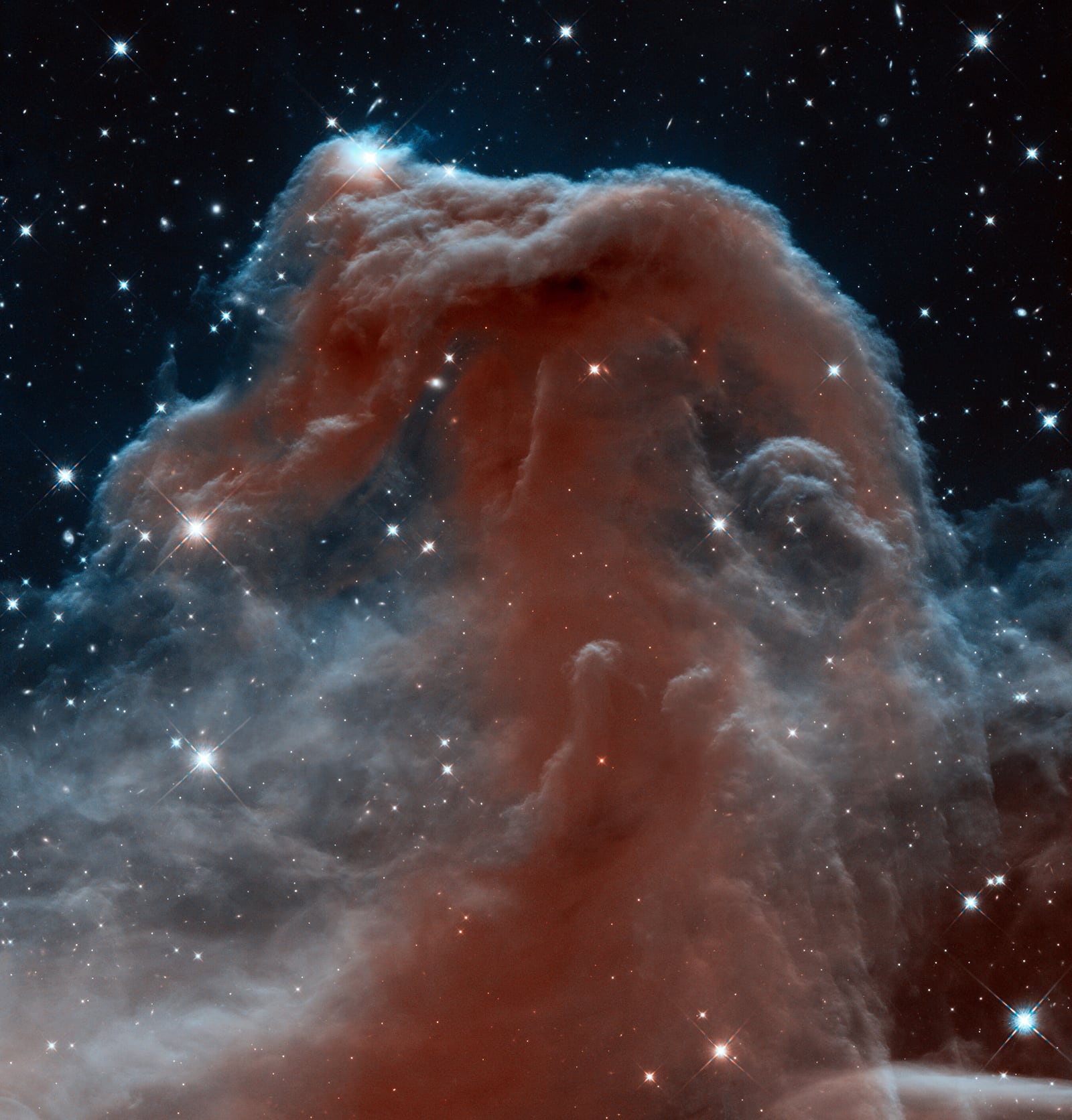 Nebulosa Cabeça de Cavalo, nebulosa escura registrada pelo Hubble Space Telescope