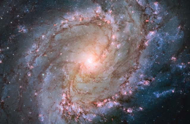 Galáxia do Cata-vento do Sul, em imagem do Hubble