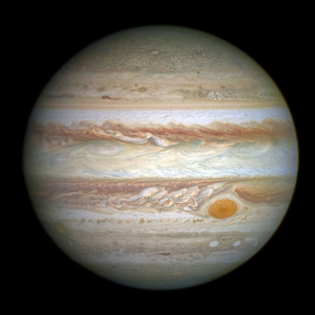 Grande Mancha Vermelha, planeta registrada pelo Hubble Space Telescope