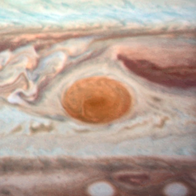 Grande Mancha Vermelha, planeta, em imagem do Hubble Space Telescope