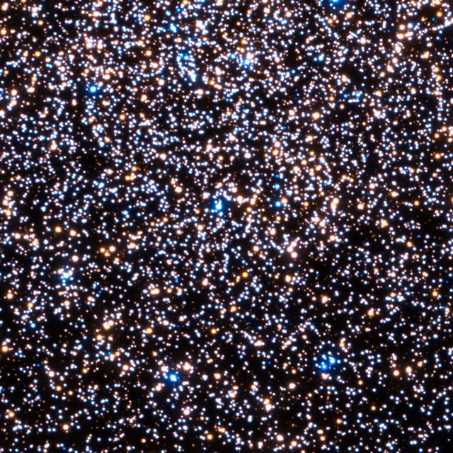 47 Tucanae, aglomerado globular, em imagem do Hubble Space Telescope