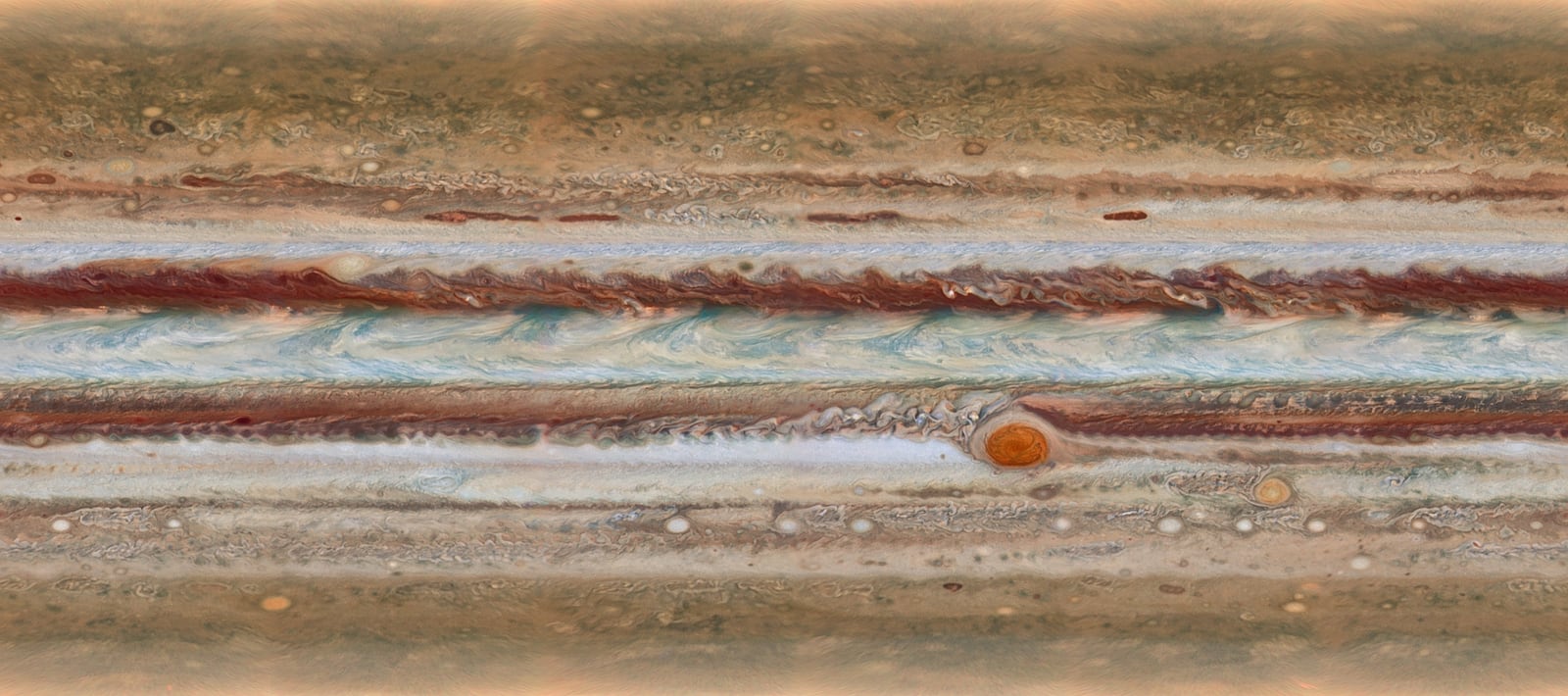 Júpiter, planeta, em imagem do Hubble Space Telescope