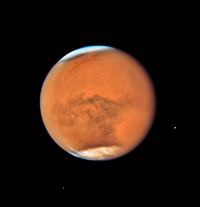 Marte, planeta, em imagem do Hubble Space Telescope