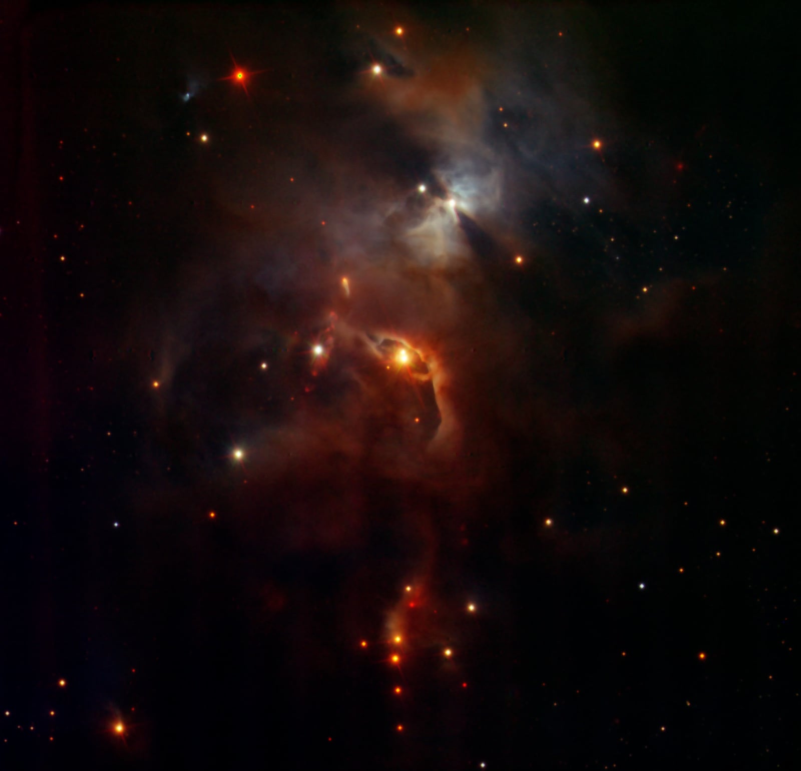 Nebulosa de Serpens, nebulosa de reflexão, em imagem do Very Large Telescope (VLT)