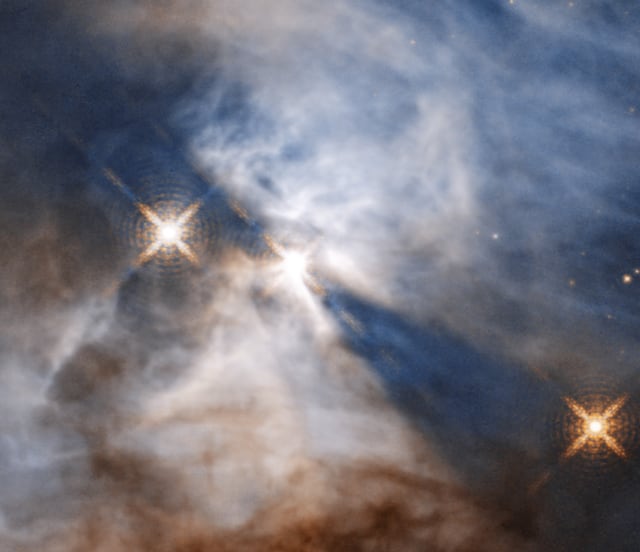 Nebulosa de Serpens, nebulosa de reflexão, em imagem do Hubble Space Telescope