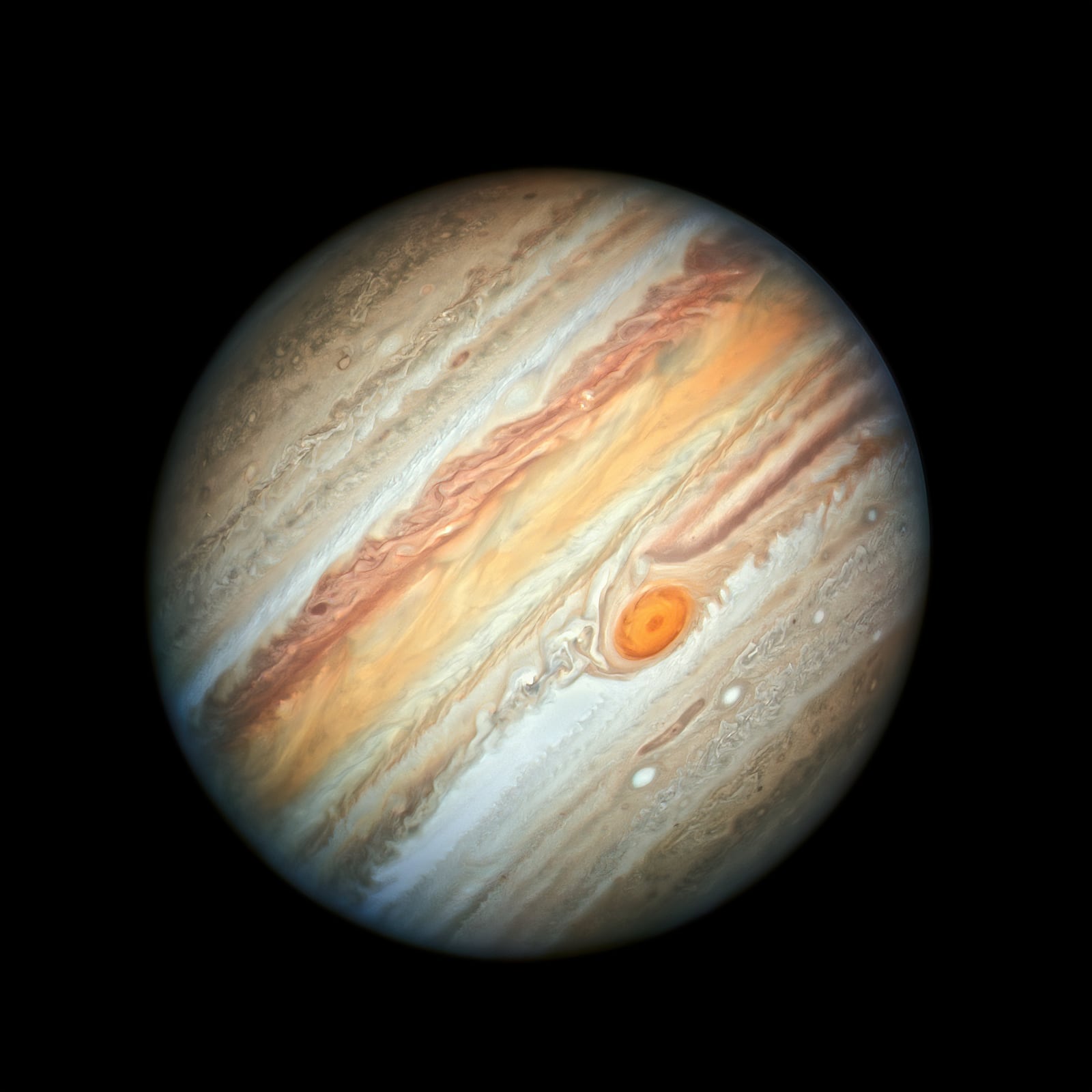 Júpiter, planeta registrada pelo Hubble Space Telescope