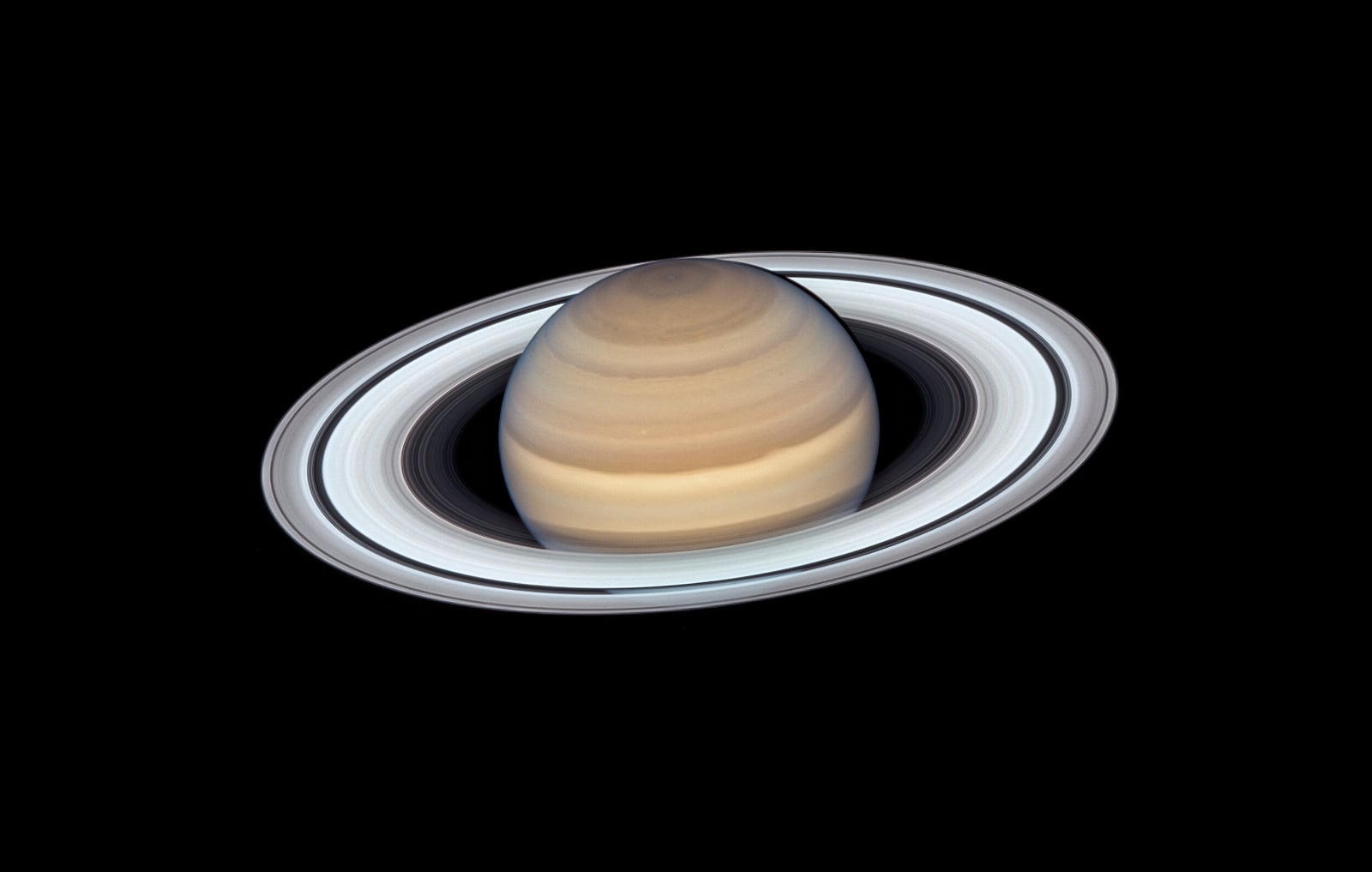 Saturno, planeta registrada pelo Hubble Space Telescope