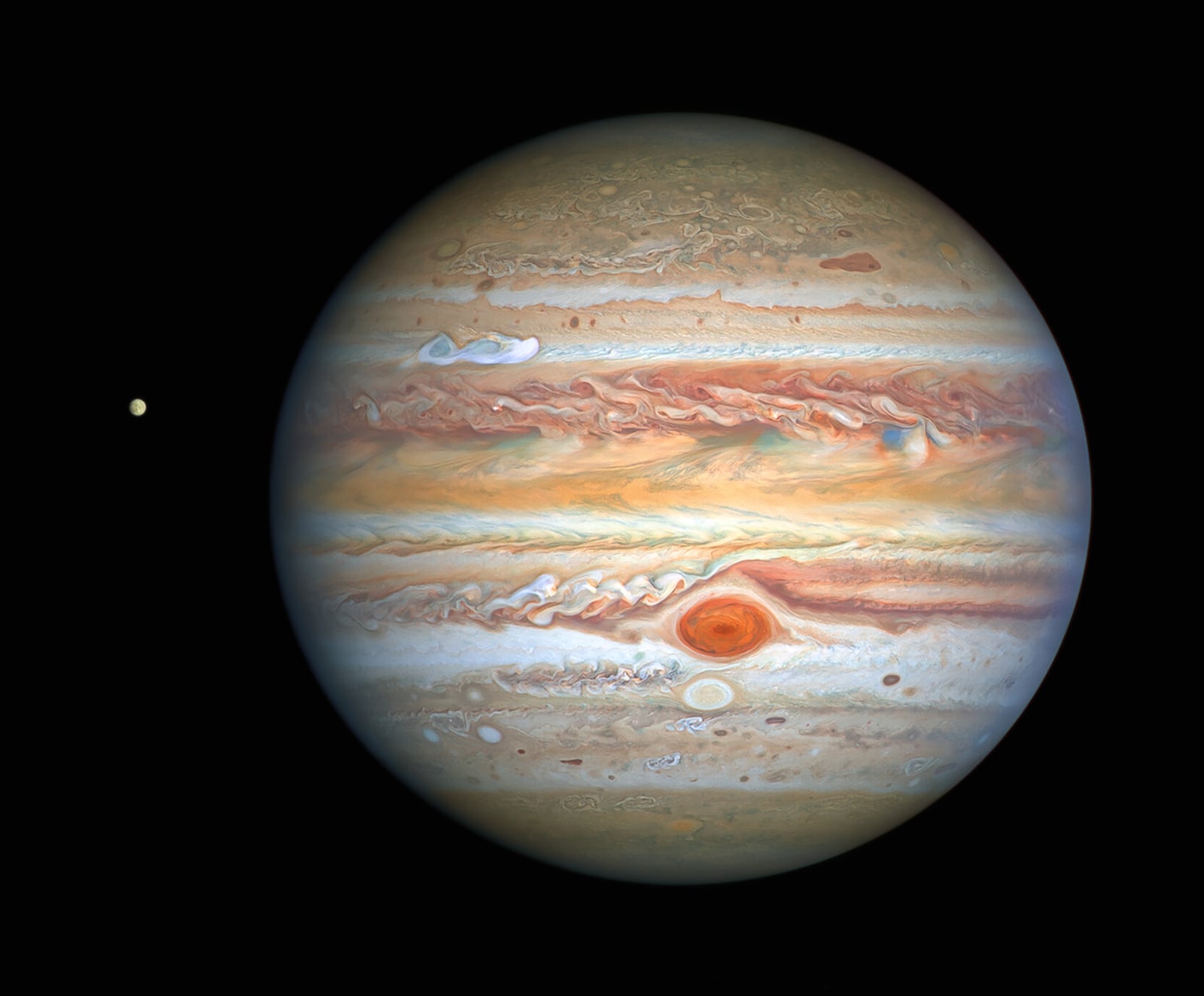 Júpiter, planeta registrada pelo Hubble Space Telescope