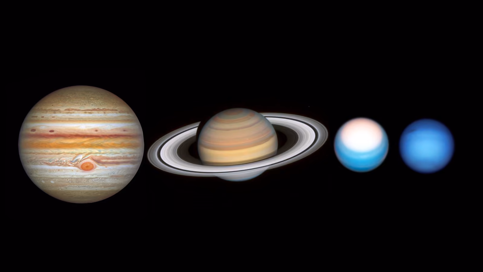 Urano registrado pelo telescópio espacial Hubble