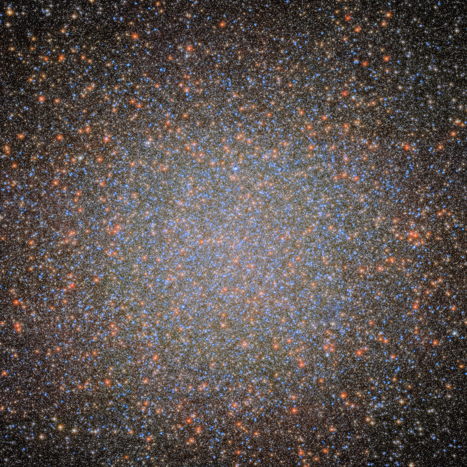 Ômega Centauri, aglomerado globular registrada pelo Hubble Space Telescope