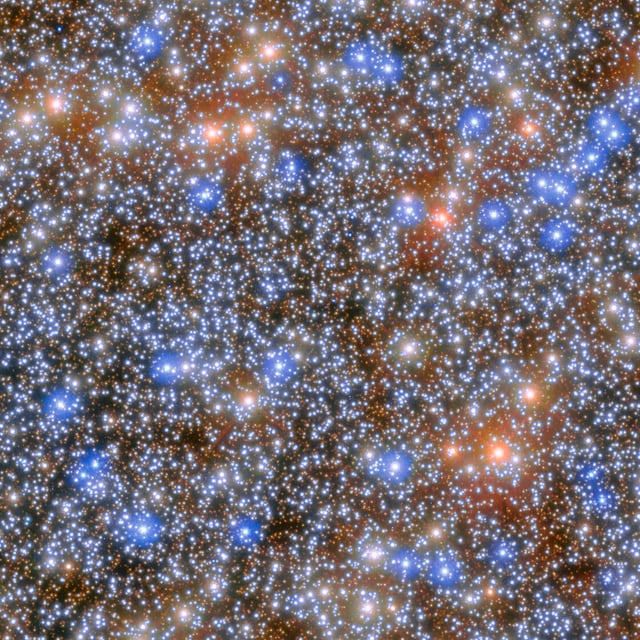 Ômega Centauri, aglomerado globular, em imagem do Hubble Space Telescope
