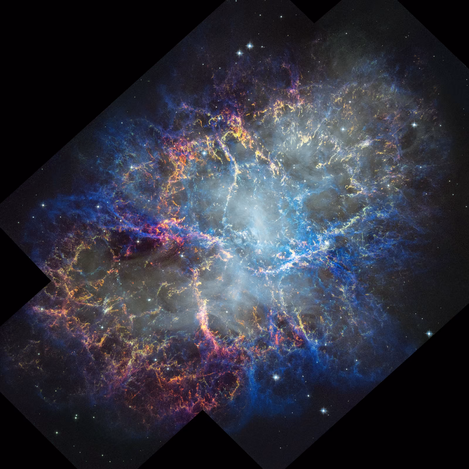 Nebulosa do Caranguejo, em imagem do telescópio espacial Hubble